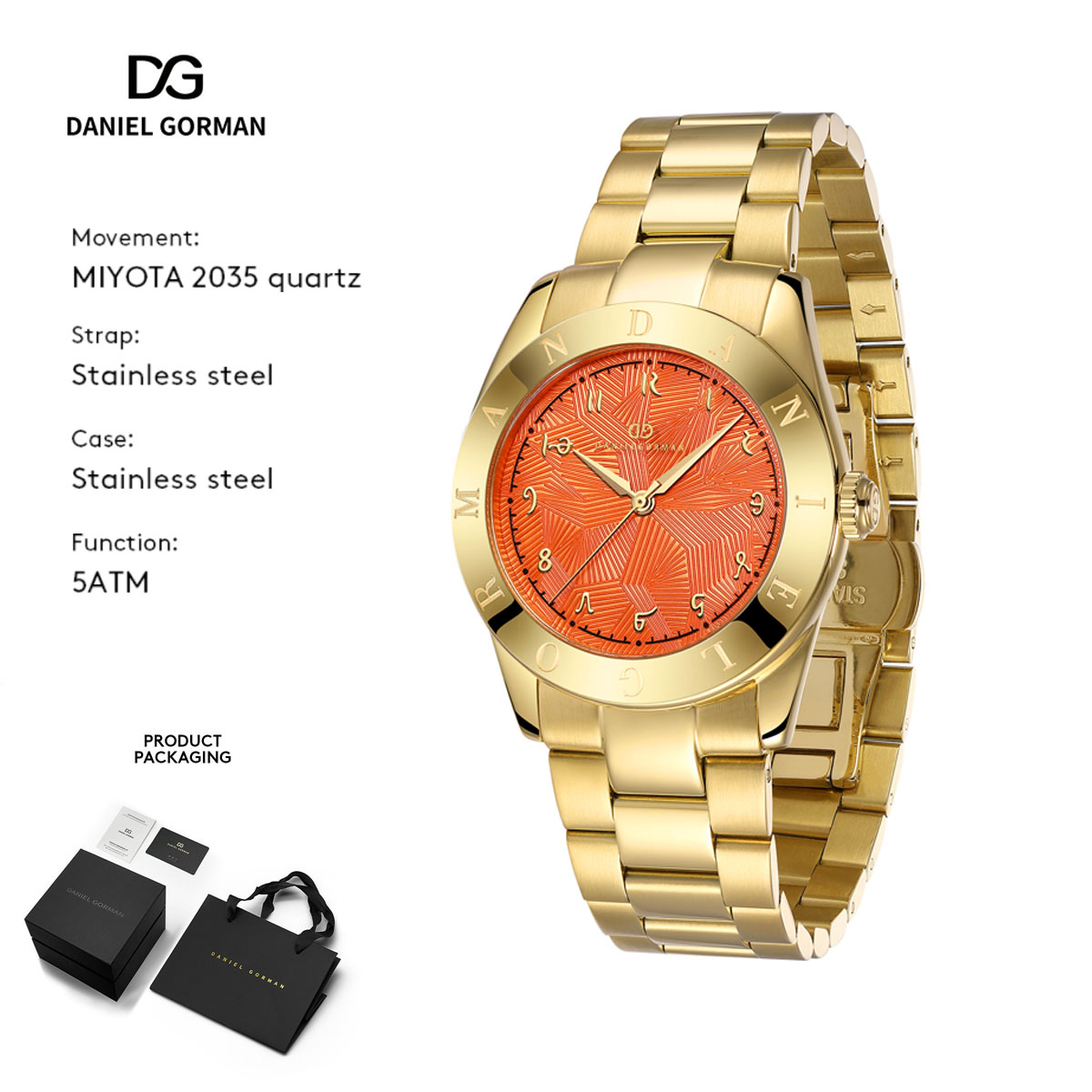 Luxury Watch Gift For Her - Jam Tangan Wanita Daniel Gorman Seri