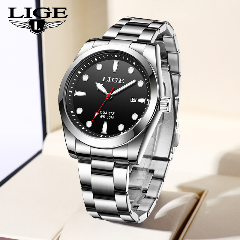 Luxury Watch Top 10 - LIGE jam tangan kuarsa modis untuk