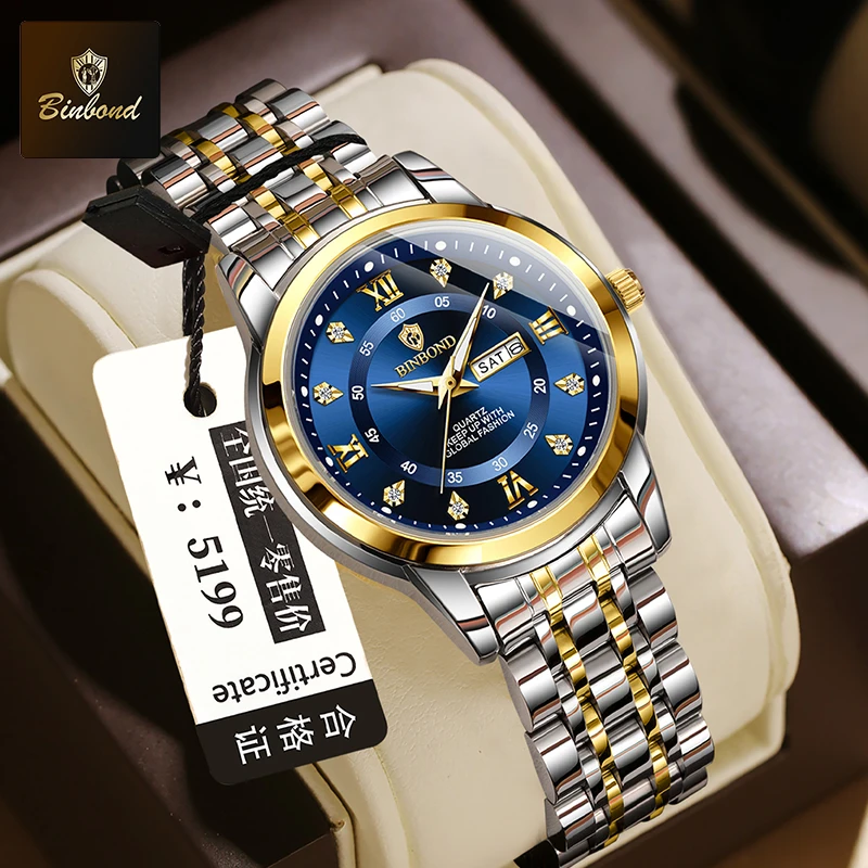 Luxury Watch Top 10 - BINBOND B7169 Jam Tangan Wanita Mewah