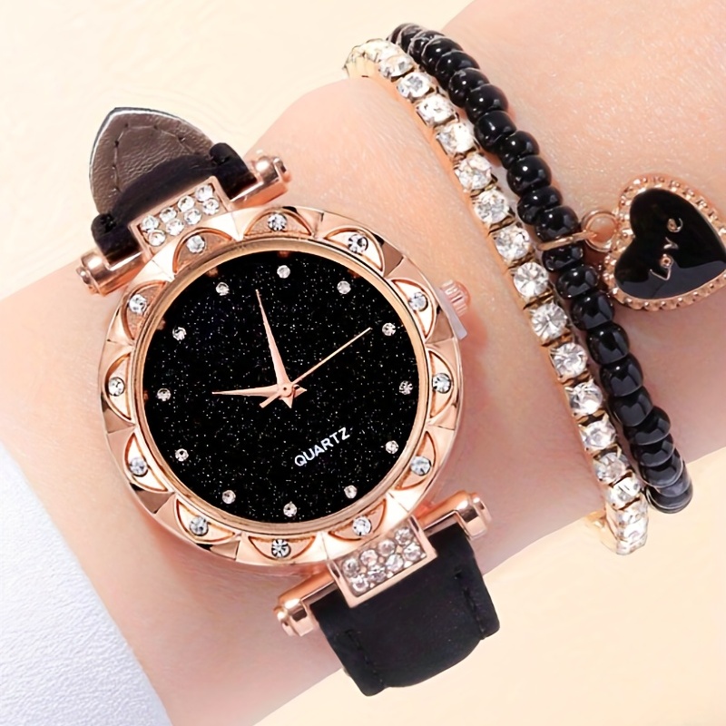 Luxury Watch Gift For Her - Jam Tangan Quartz Starry Fashion Mewah