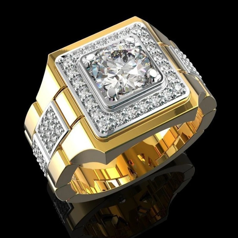 Luxury Watch Iceberg - Cincin kristal batu kelahiran Pria, arloji
