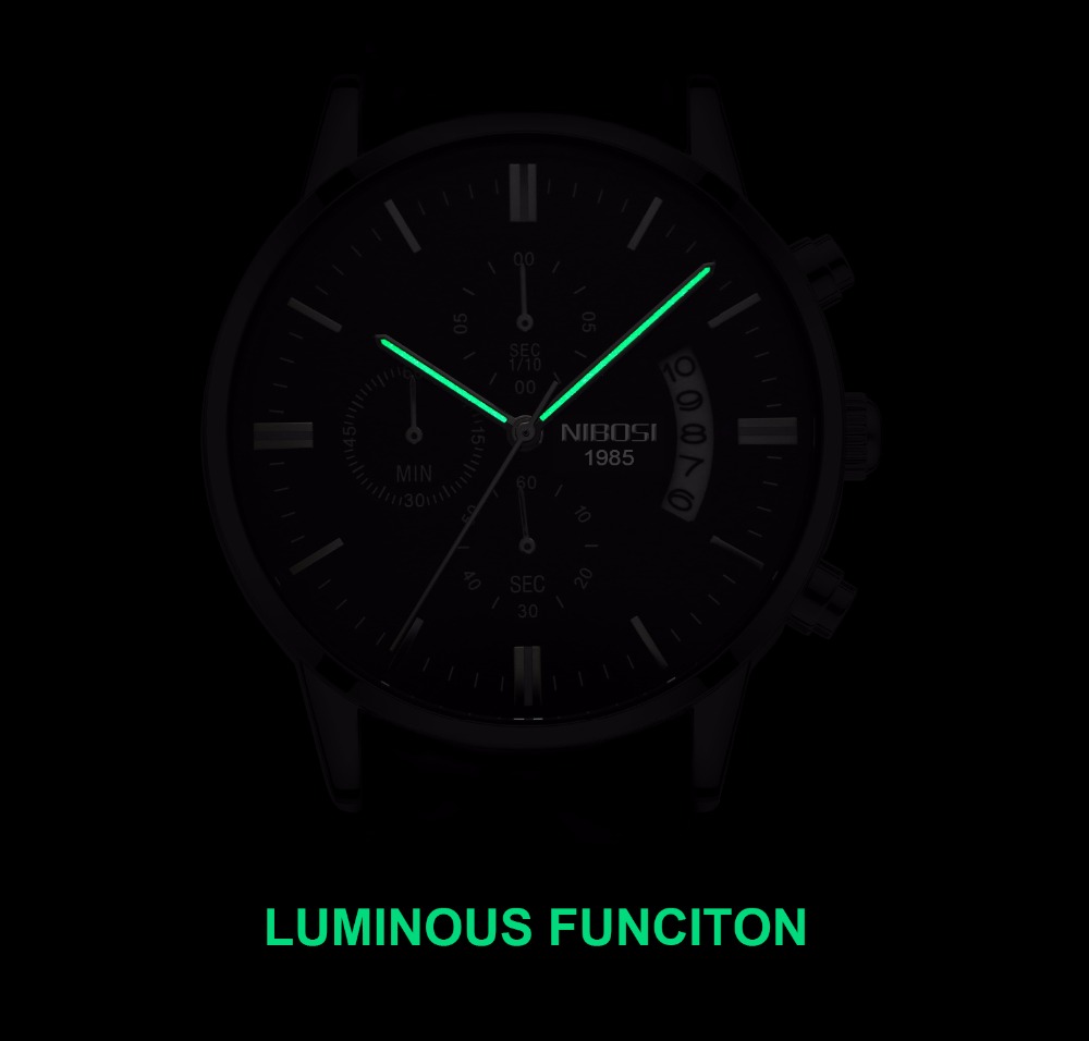 NIBOSI Jam Tangan Kuarsa Baja  - Luxury Watch Top 10 ulasan dan harga