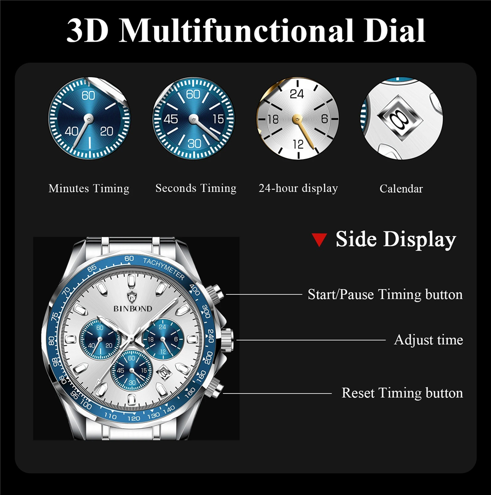 Jam Tangan Chronograph Pria Ba - Luxury Watch Investment ulasan dan harga