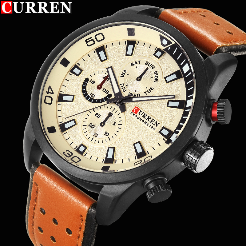 2017 CURREN Gaya Watch Pria Me - Luxury Watch Maker ulasan dan harga