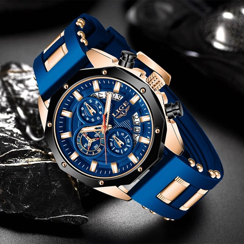 LIGE jam tangan kronograf pria - Luxury Watch Investment ulasan dan harga