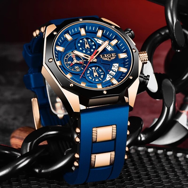 LIGE jam tangan kronograf pria - Luxury Watch Investment ulasan dan harga