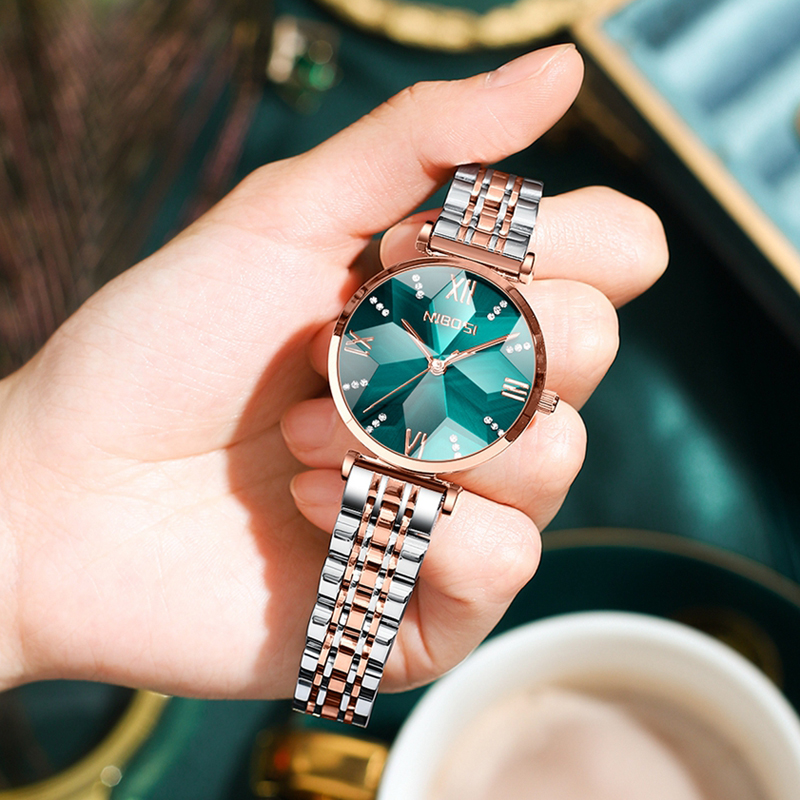 NIBOSI jam tangan wanita cermi - Luxury Watch Top 10 ulasan dan harga