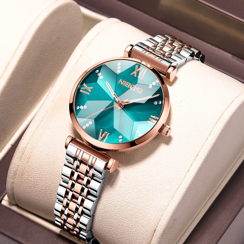 NIBOSI jam tangan wanita cermi - Luxury Watch Top 10 ulasan dan harga