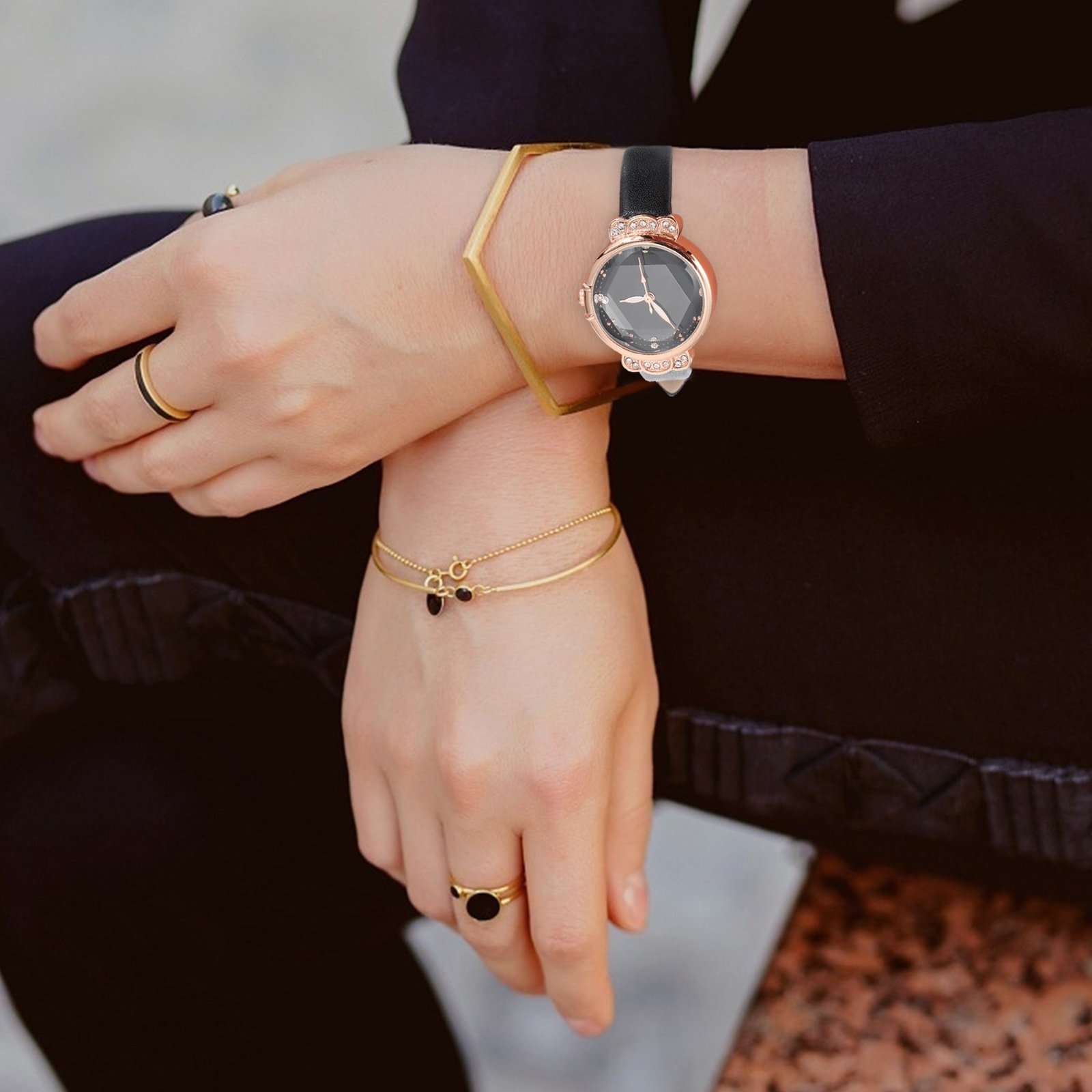 Jam Tangan Wanita Berhias Batu - Luxury Watch Gift For Her ulasan dan harga