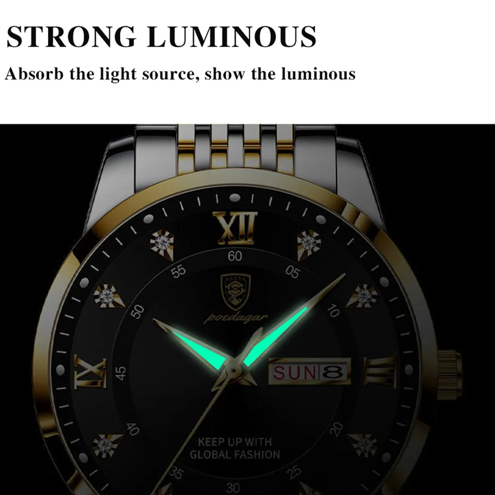 POEDAGAR Jam Tangan Pria Berme - Luxury Watch Top 10 ulasan dan harga