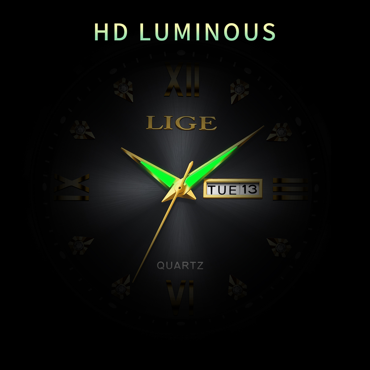 LIGE Jam Tangan Mewah Pria Bar - Luxury Watch Top 10 ulasan dan harga
