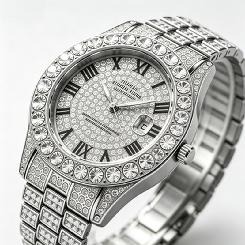 Jam Tangan Quartz Mewah Berlap - Luxury Watch Iceberg ulasan dan harga
