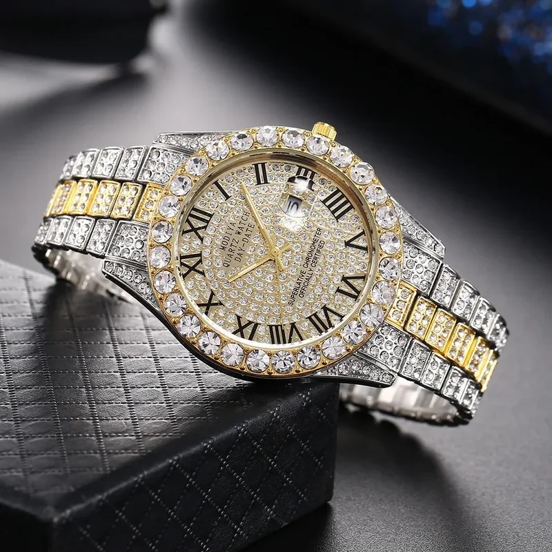Jam Tangan Quartz Mewah Berlap - Luxury Watch Iceberg ulasan dan harga