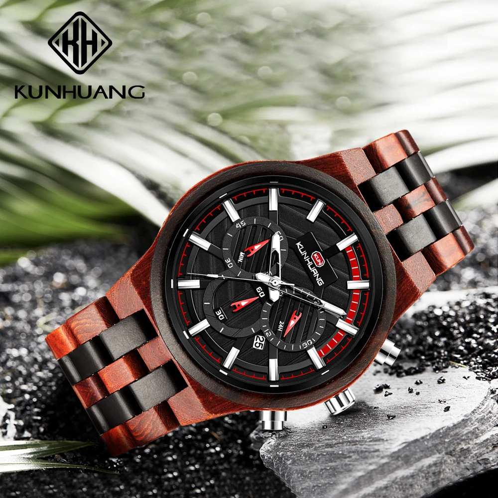 Jam Tangan Pria Kayu Mewah Ret - Luxury Watch Top 10 ulasan dan harga
