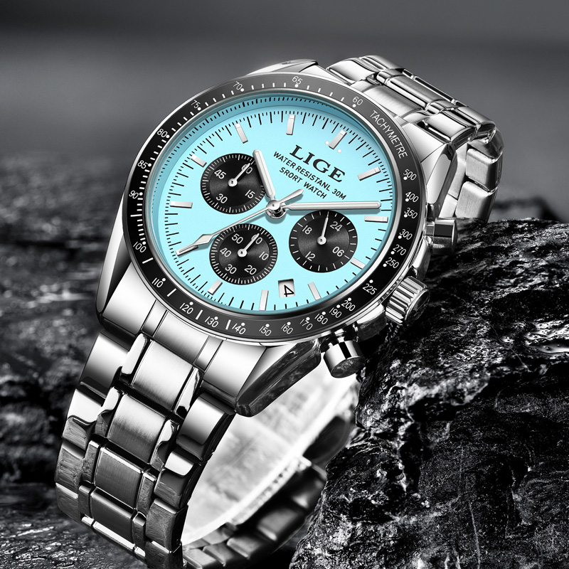 LIGE Jam Tangan Pria Baru Berm - Luxury Watch Maker ulasan dan harga