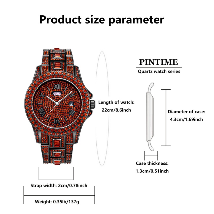 Jam Tangan Pria Mewah Hip Hop  - Luxury Watch Iceberg ulasan dan harga