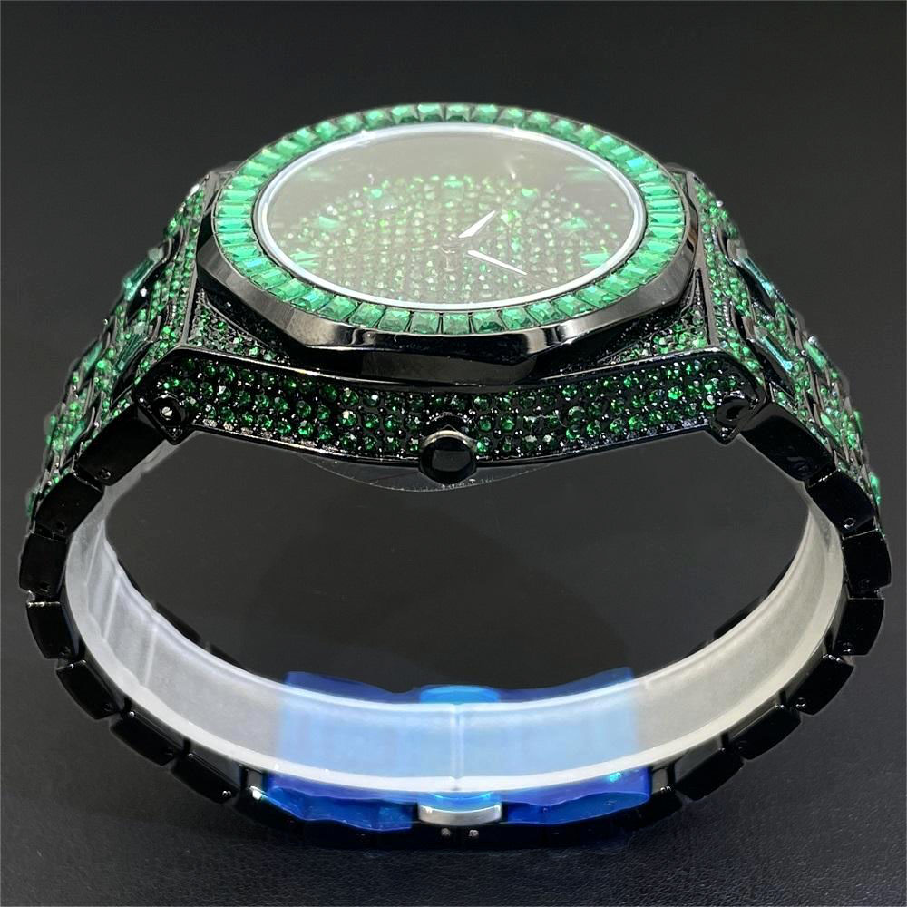 Jam tangan berlian hijau Hip H - Luxury Watch Iceberg ulasan dan harga