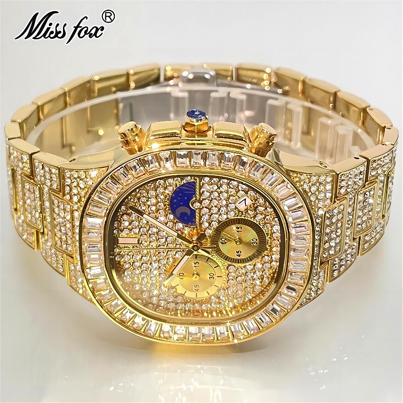 MISSFOX jam tangan pria, mewah - Luxury Watch Iceberg ulasan dan harga