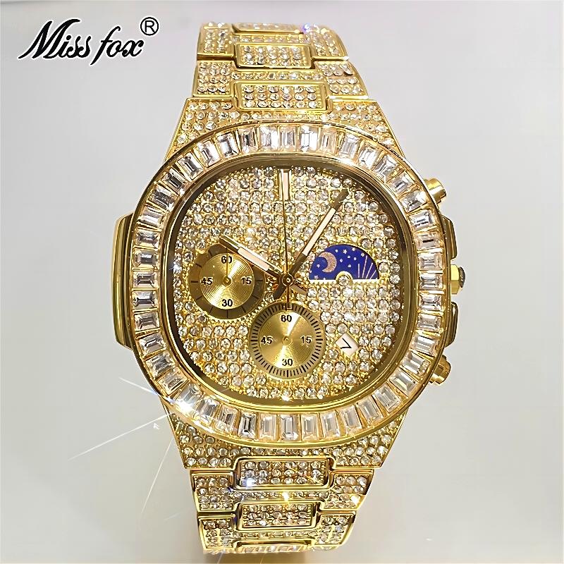 MISSFOX jam tangan pria, mewah - Luxury Watch Iceberg ulasan dan harga