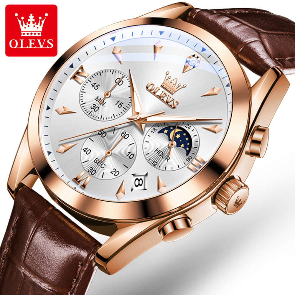OLEVS jam tangan Quartz pria,  - Luxury Watch Maker ulasan dan harga